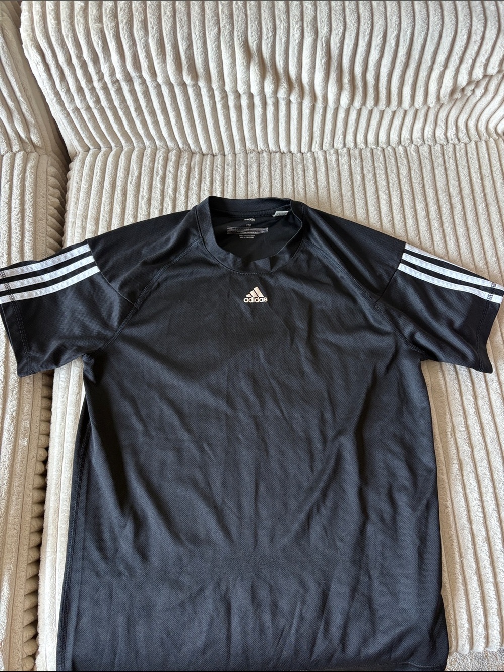 Adidas Women’s Black Three-Stripe Tshirt